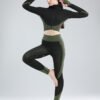 Women's European And American Sports High Waist Yoga Clothes Three-piece Suit
