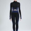 Women's European And American Sports High Waist Yoga Clothes Three-piece Suit