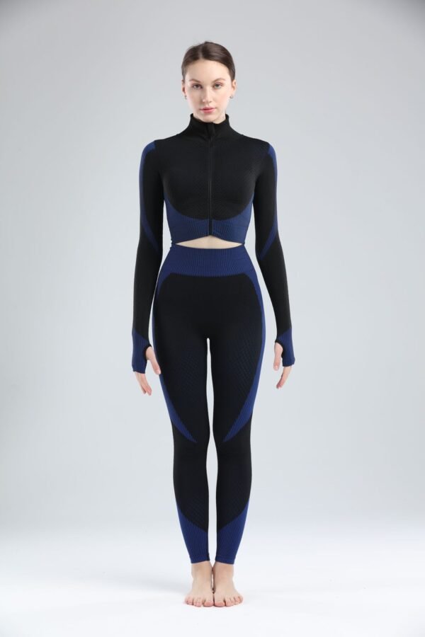 Women's European And American Sports High Waist Yoga Clothes Three-piece Suit