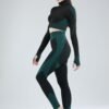 Women's European And American Sports High Waist Yoga Clothes Three-piece Suit